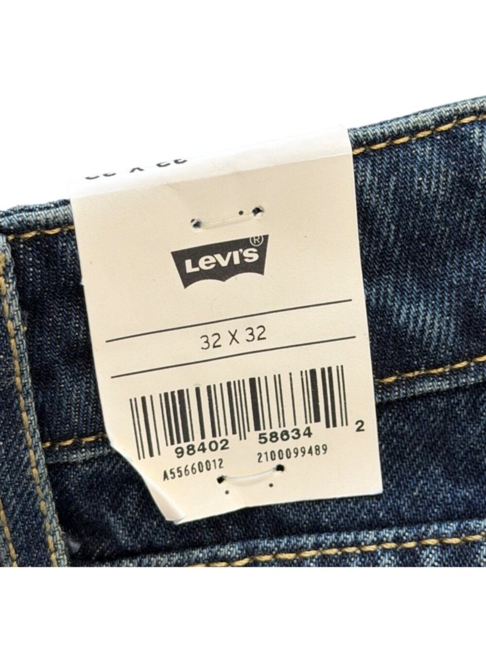 Levis Low Loose Jeans Womens Size 32x32 Dark Wash Blue A5566-0012 New With Tags - Picture 5 of 11